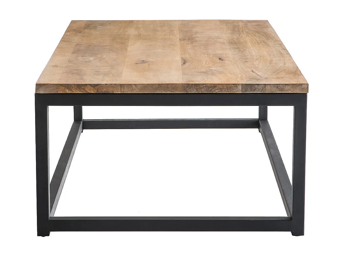 Tavolino stile industriale in legno e metallo FACTORY