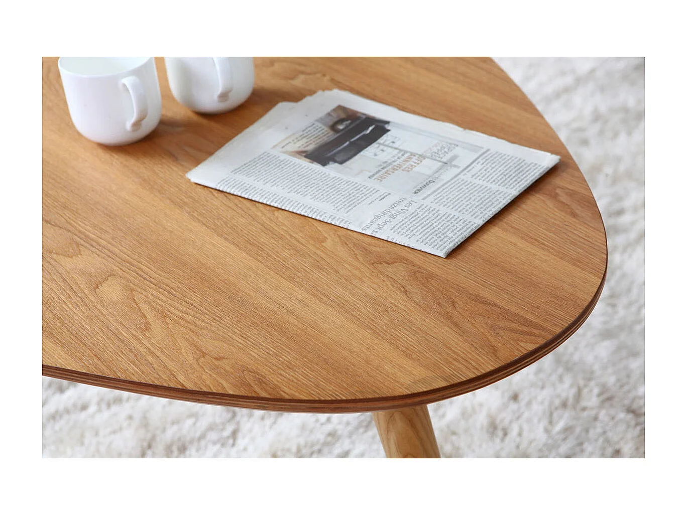 Table basse scandinave bois clair L69 cm ARTIK