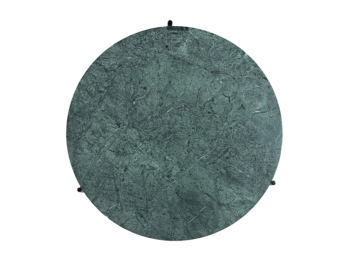 Tavolino da salotto rotondo in marmo verde D90 cm BUMCELLO