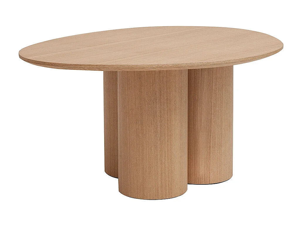 Design-Couchtisch aus hellem Holz HOLLEN