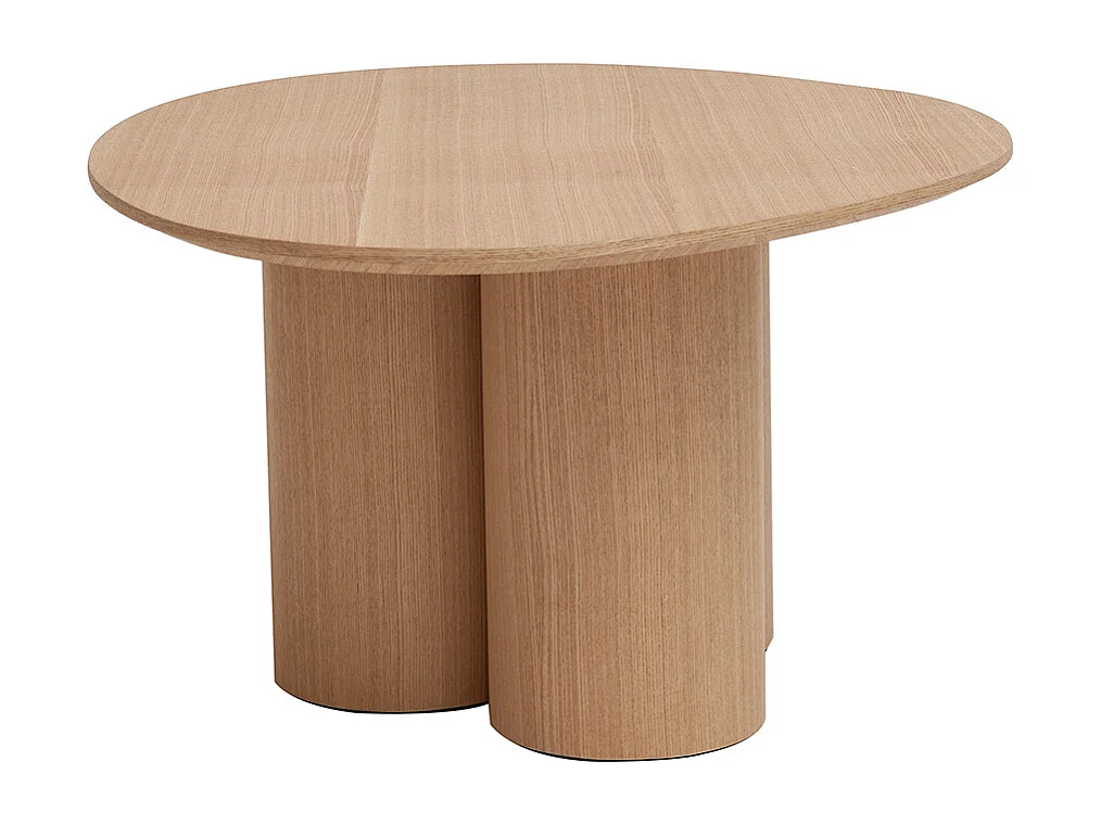 Design-Couchtisch aus hellem Holz HOLLEN