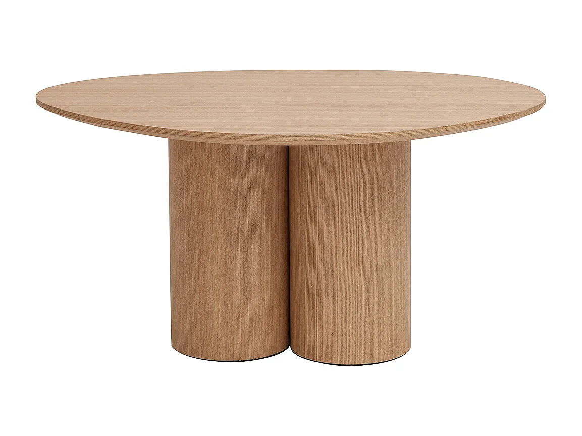 Design-Couchtisch aus hellem Holz HOLLEN