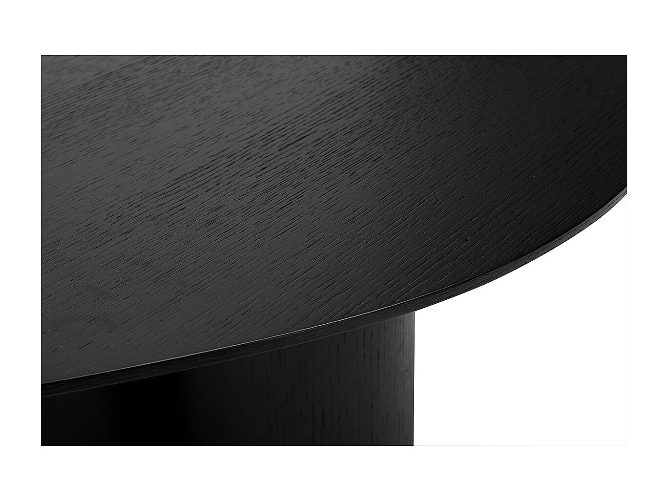 Mesa de centro de diseño de madera negra 100 cm HOLLEN