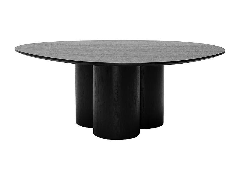 Table basse design bois noir L100 cm HOLLEN