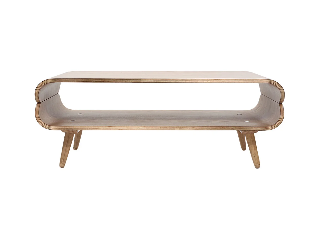 Table basse rectangulaire scandinave bois clair L118 cm TAKLA