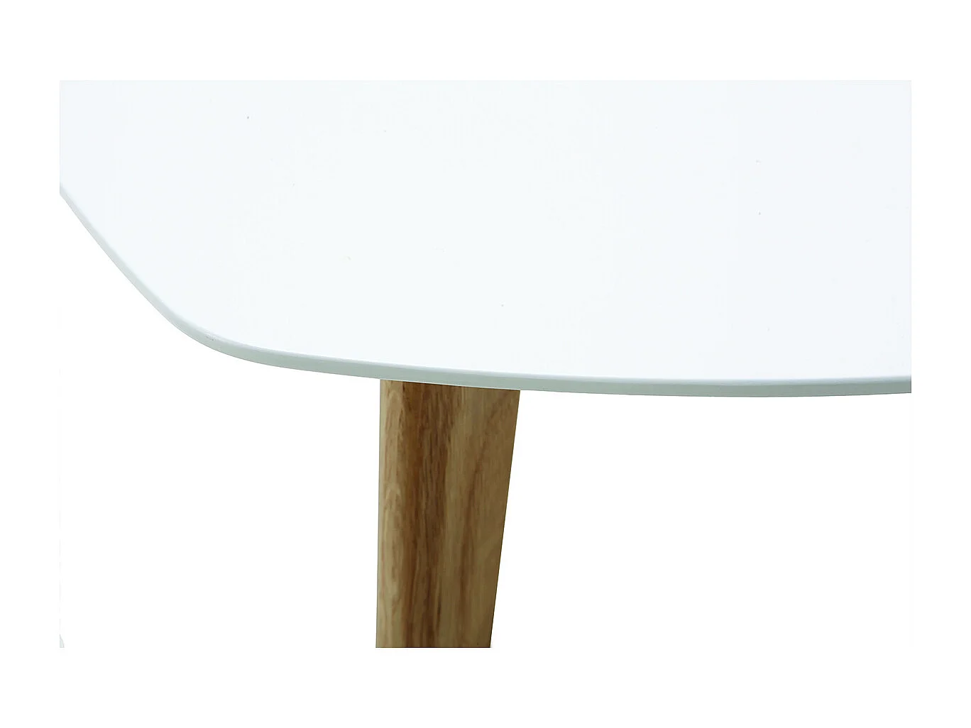 Tavolino design bianco L80 cm EKKA