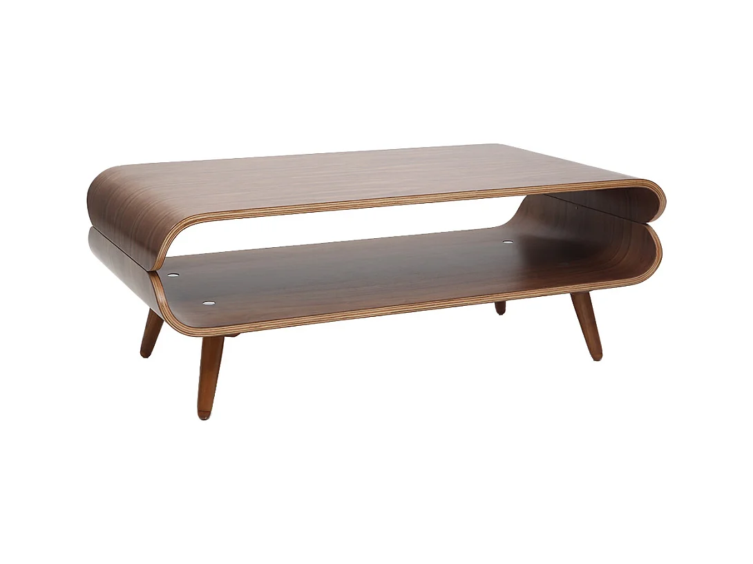 Design-Couchtisch Nussbaum TAKLA