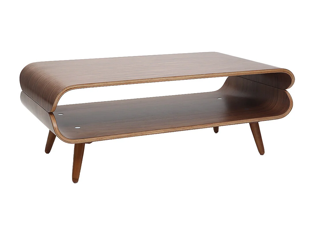 Design-Couchtisch Nussbaum TAKLA