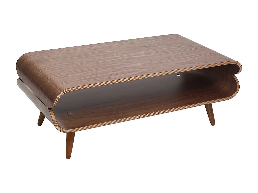 Design-Couchtisch Nussbaum TAKLA