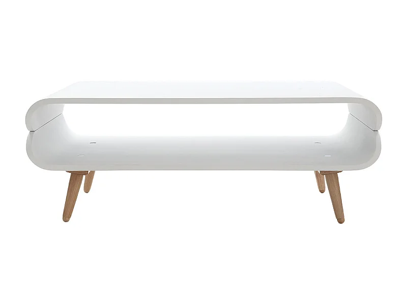 Mesa de centro vintage blanca TAKLA