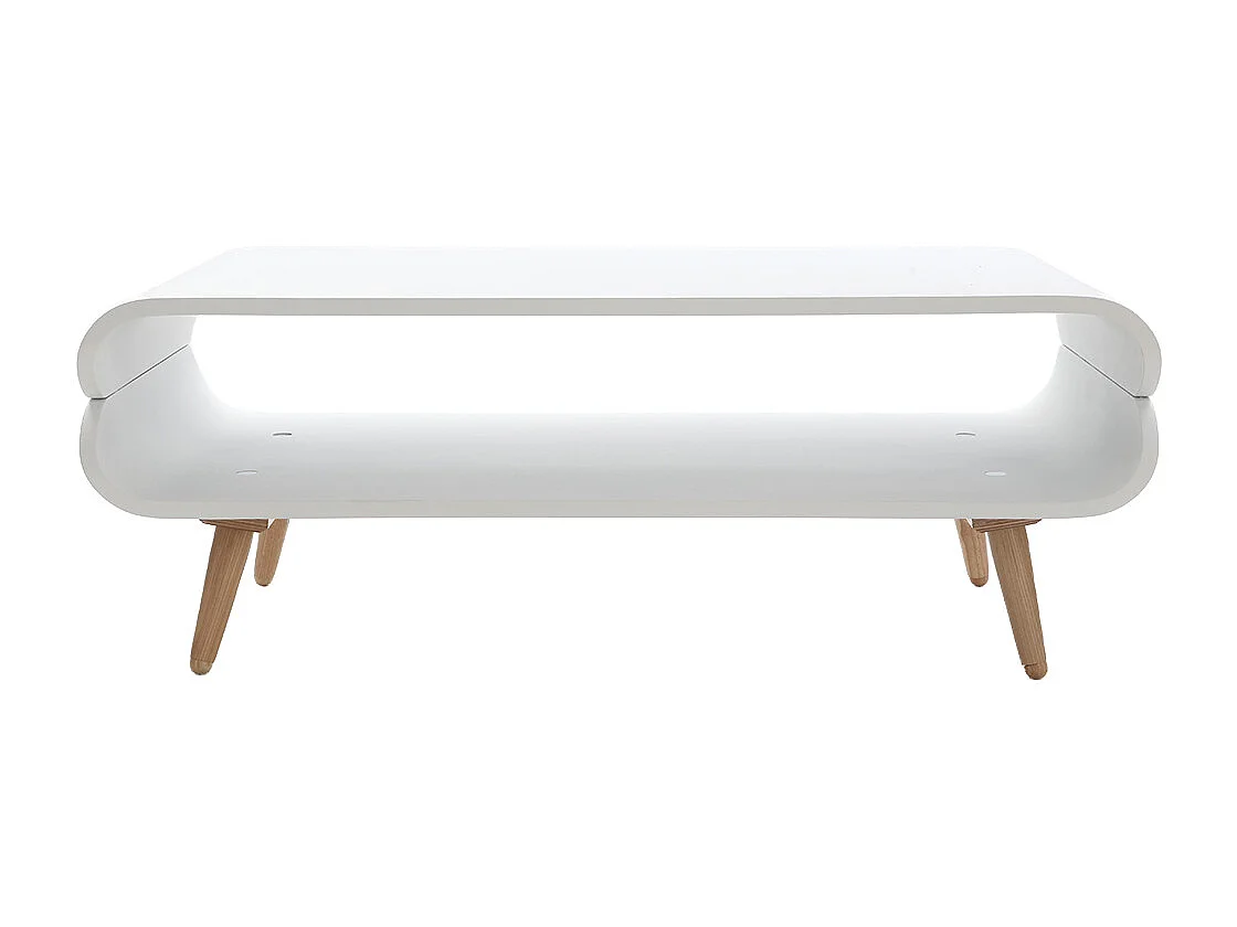 Mesa de centro vintage blanca TAKLA