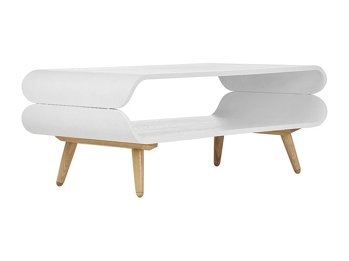 Mesa de centro vintage blanca TAKLA