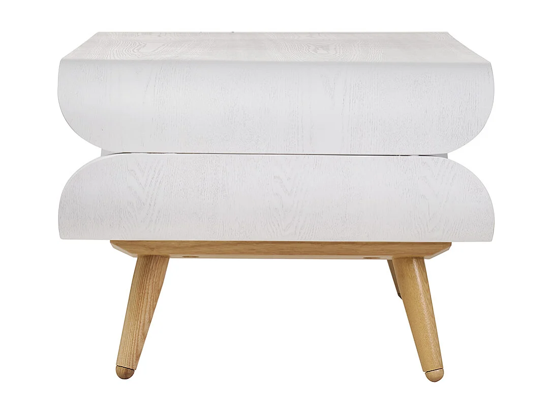 Mesa de centro vintage blanca TAKLA