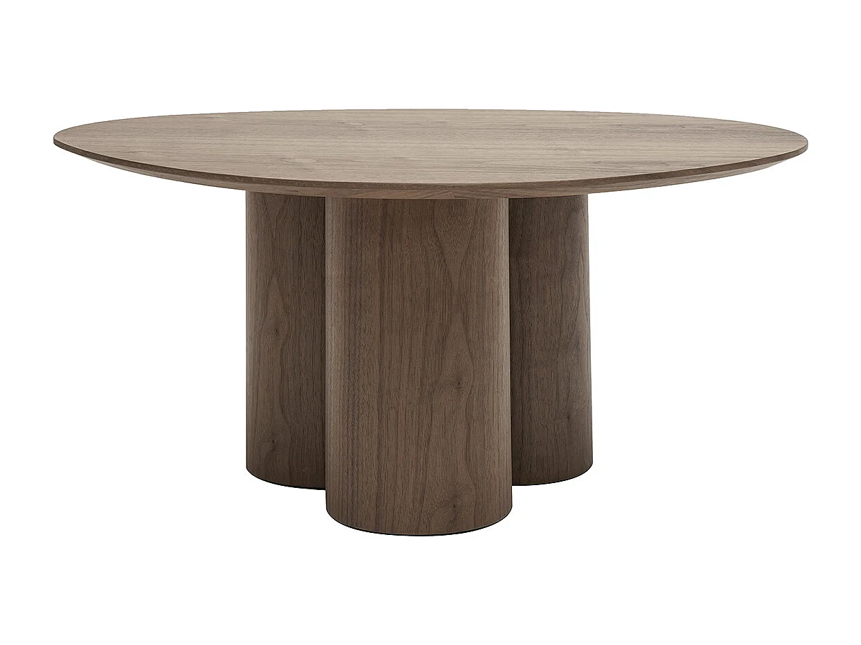 Design-Couchtisch Walnuss HOLLEN