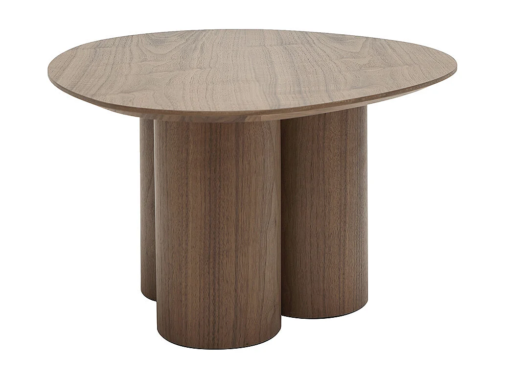Design-Couchtisch Walnuss HOLLEN