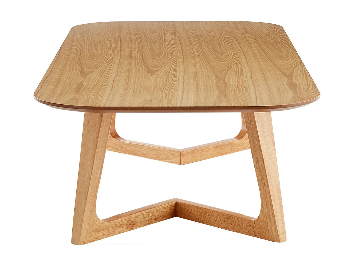 Rechteckiger skandinavischer Couchtisch aus hellem Holz L150 cm JUKE