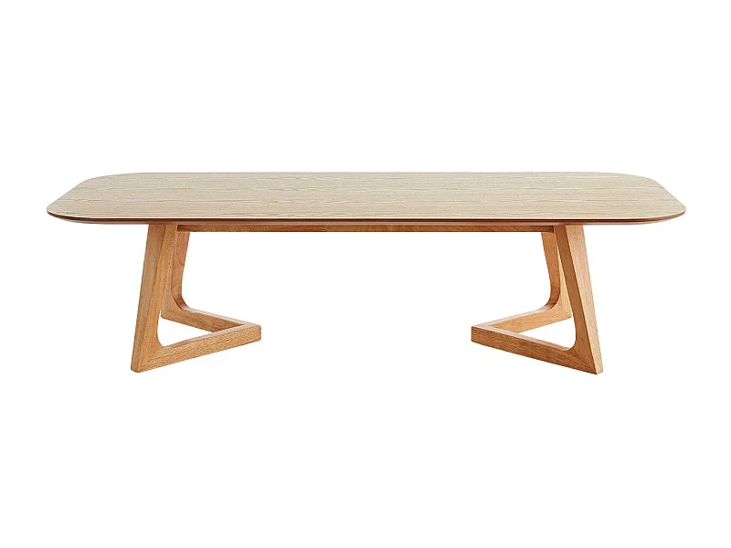 Table basse rectangulaire scandinave bois clair L150 cm JUKE