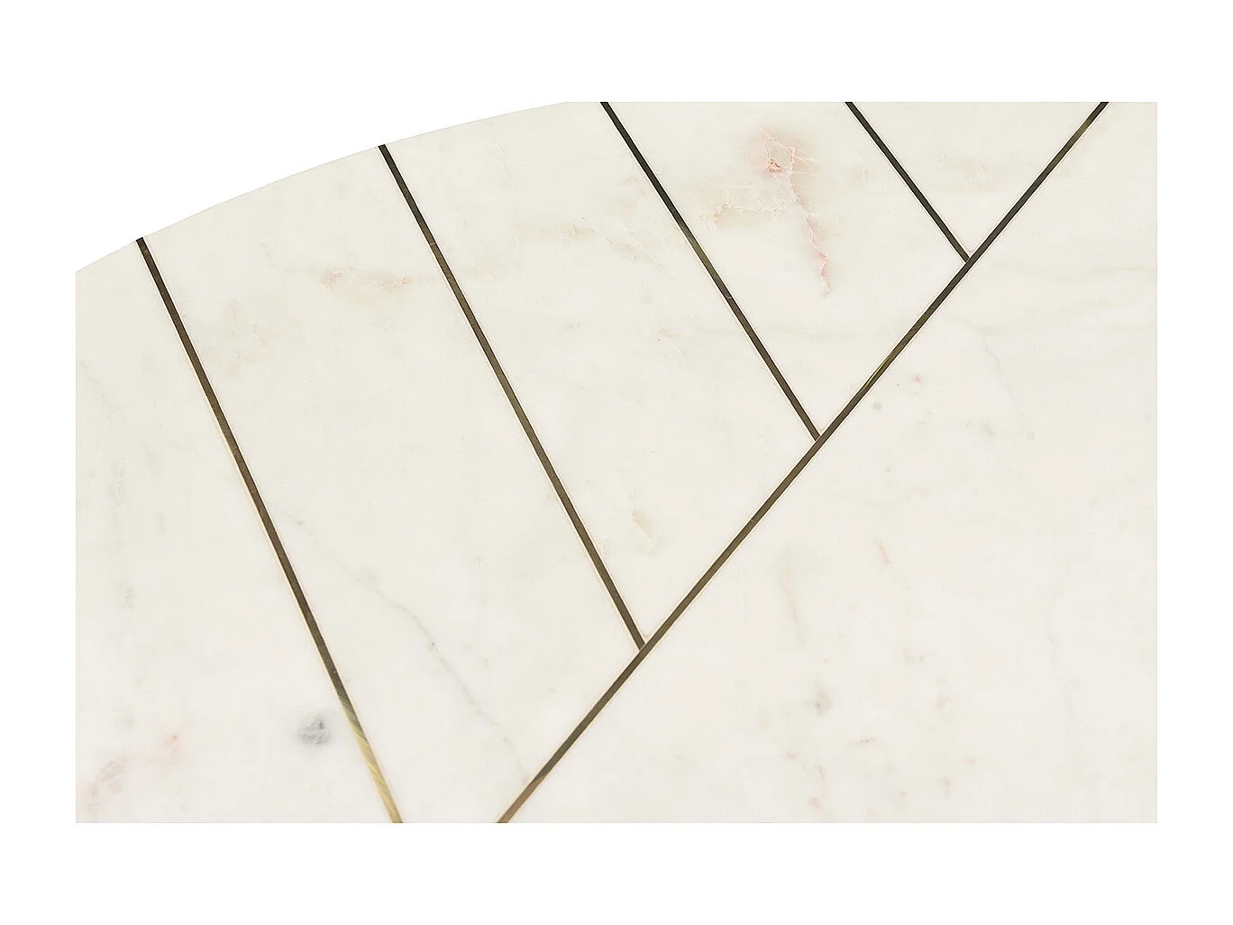 Runder Couchtisch aus weißem Marmor SILLON