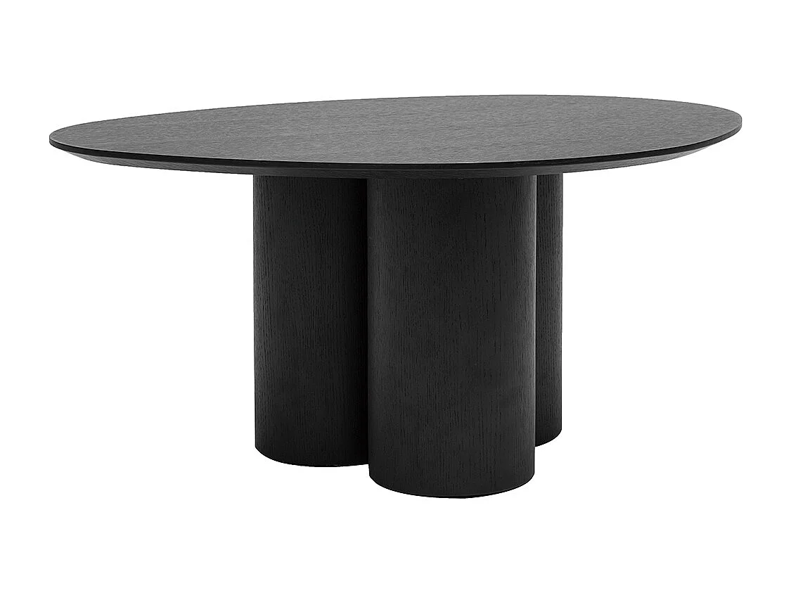 Design-Couchtisch Schwarz HOLLEN