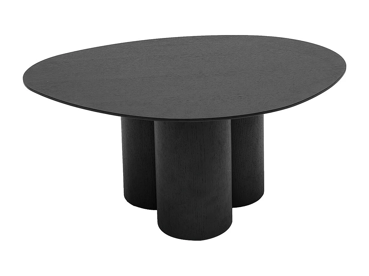 Design-Couchtisch Schwarz HOLLEN