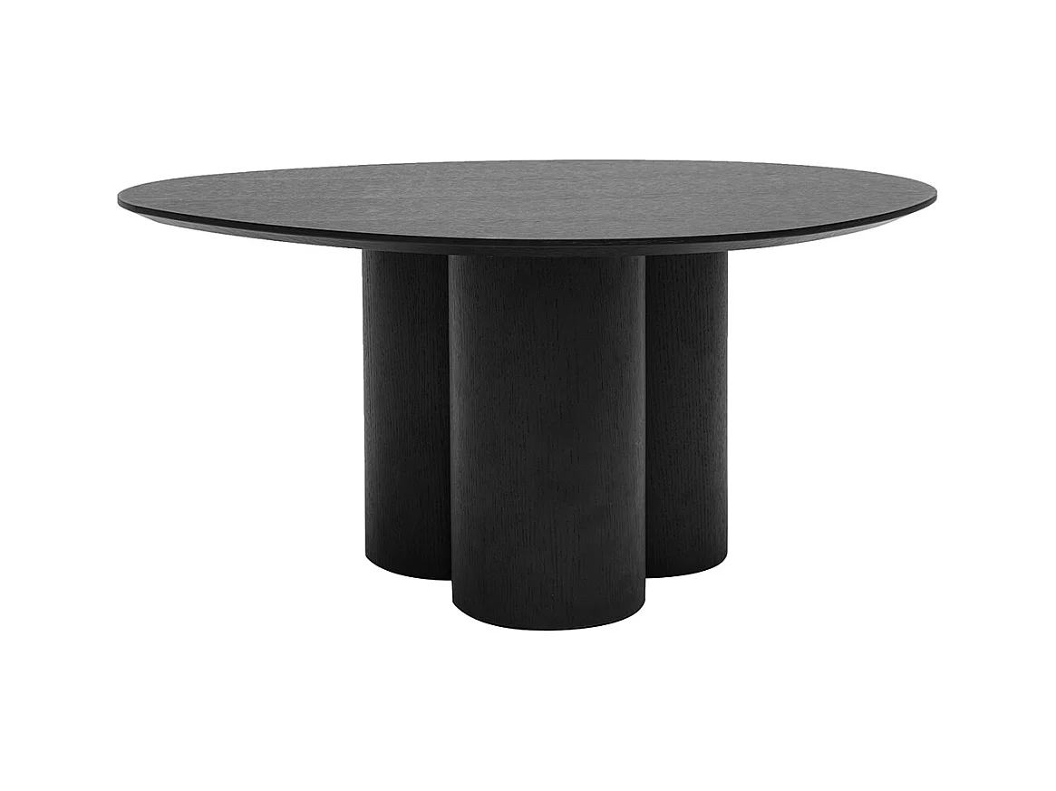 Table basse design bois noir L78 cm HOLLEN