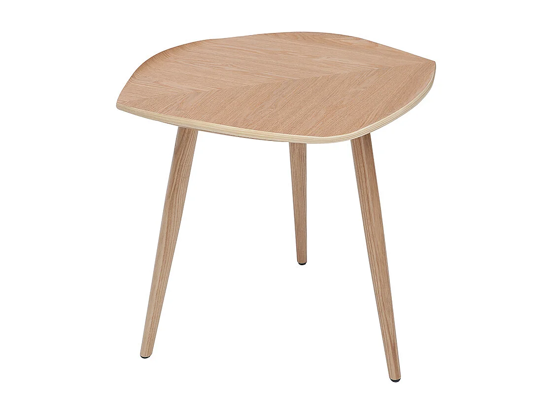 Mesa de centro madera en forma de hoja L60 cm PHYLL