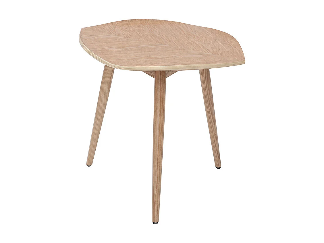 Mesa de centro madera en forma de hoja L60 cm PHYLL