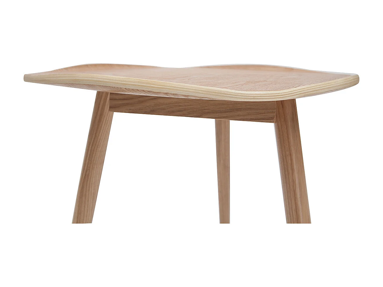 Mesa de centro madera en forma de hoja L60 cm PHYLL