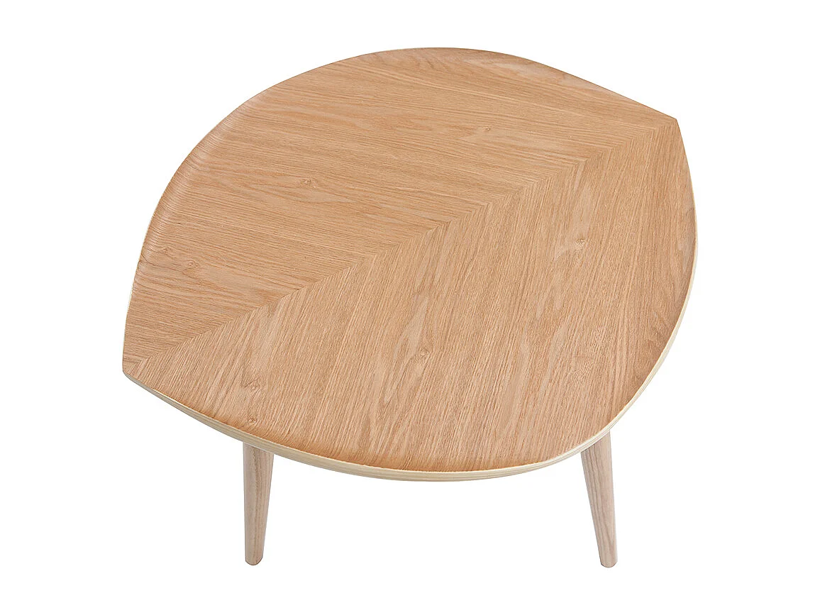 Tavolino in legno a forma di foglia L60 cm PHYLL