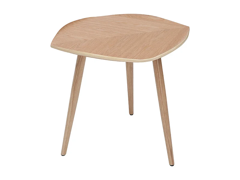 Mesa de centro madera en forma de hoja L60 cm PHYLL