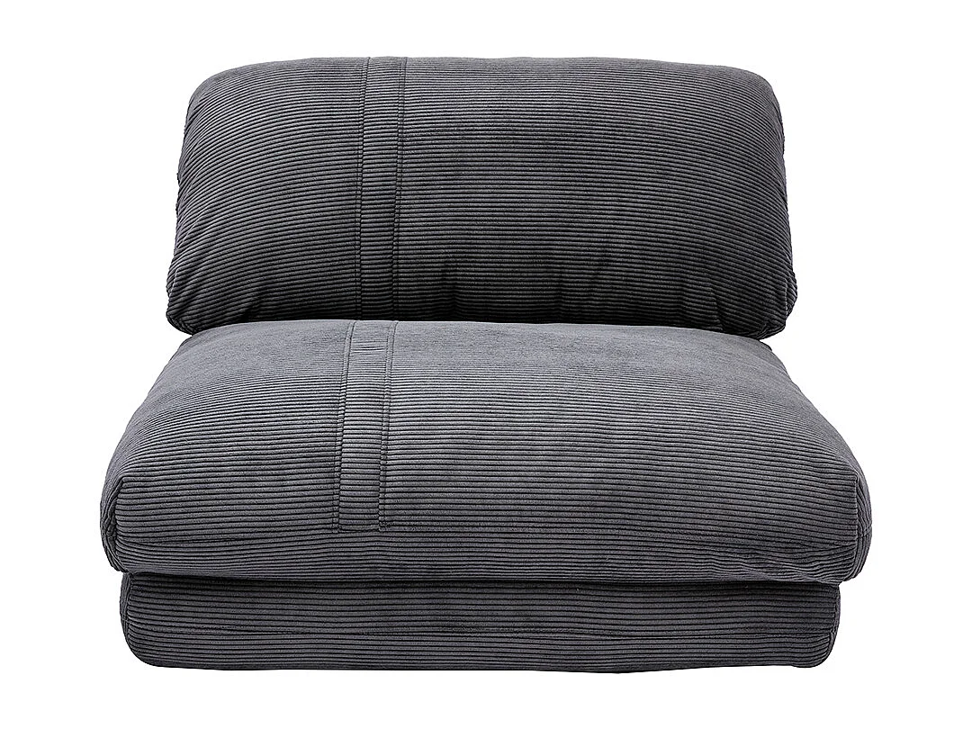 Schlafsessel aus Cord in Dunkelgrau 1-Sitzer SPENCER