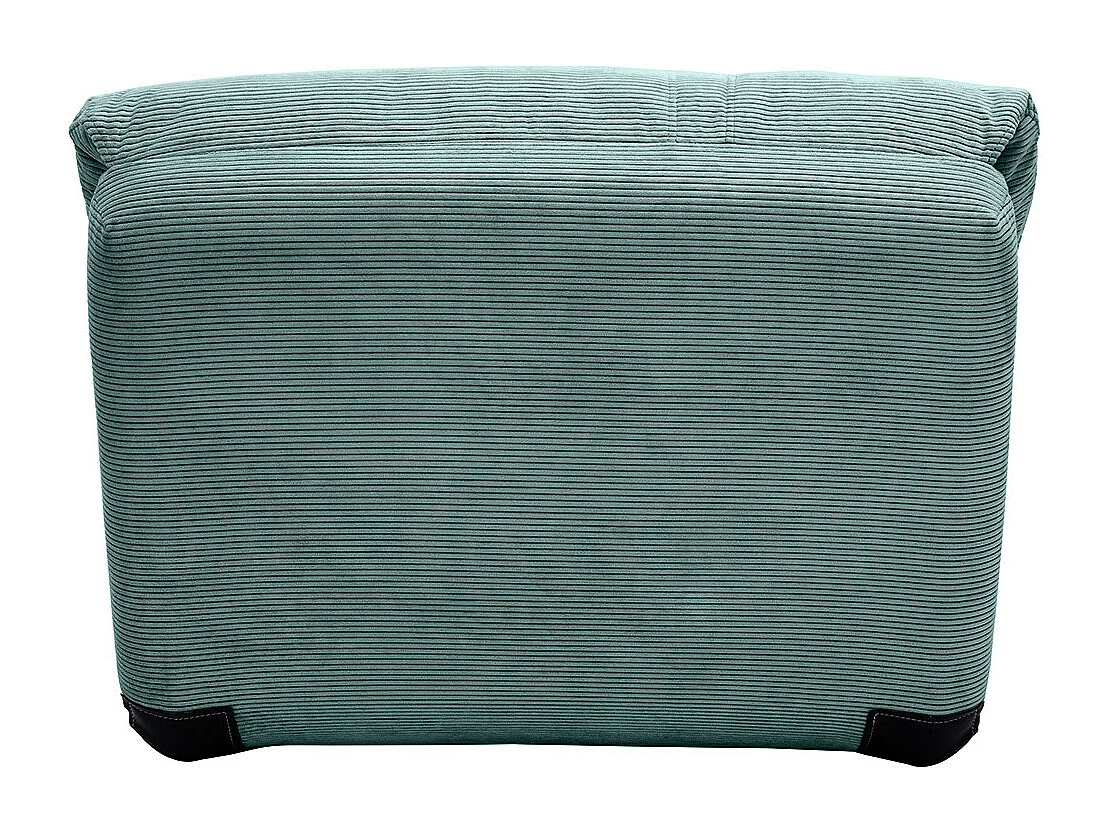 Schlafsessel aus Cord in hellem Grünblau 1-Sitzer SPENCER