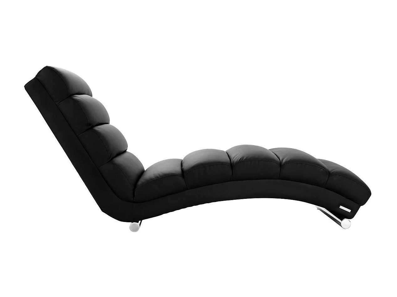 Chaise Longue de diseño negra TAYLOR
