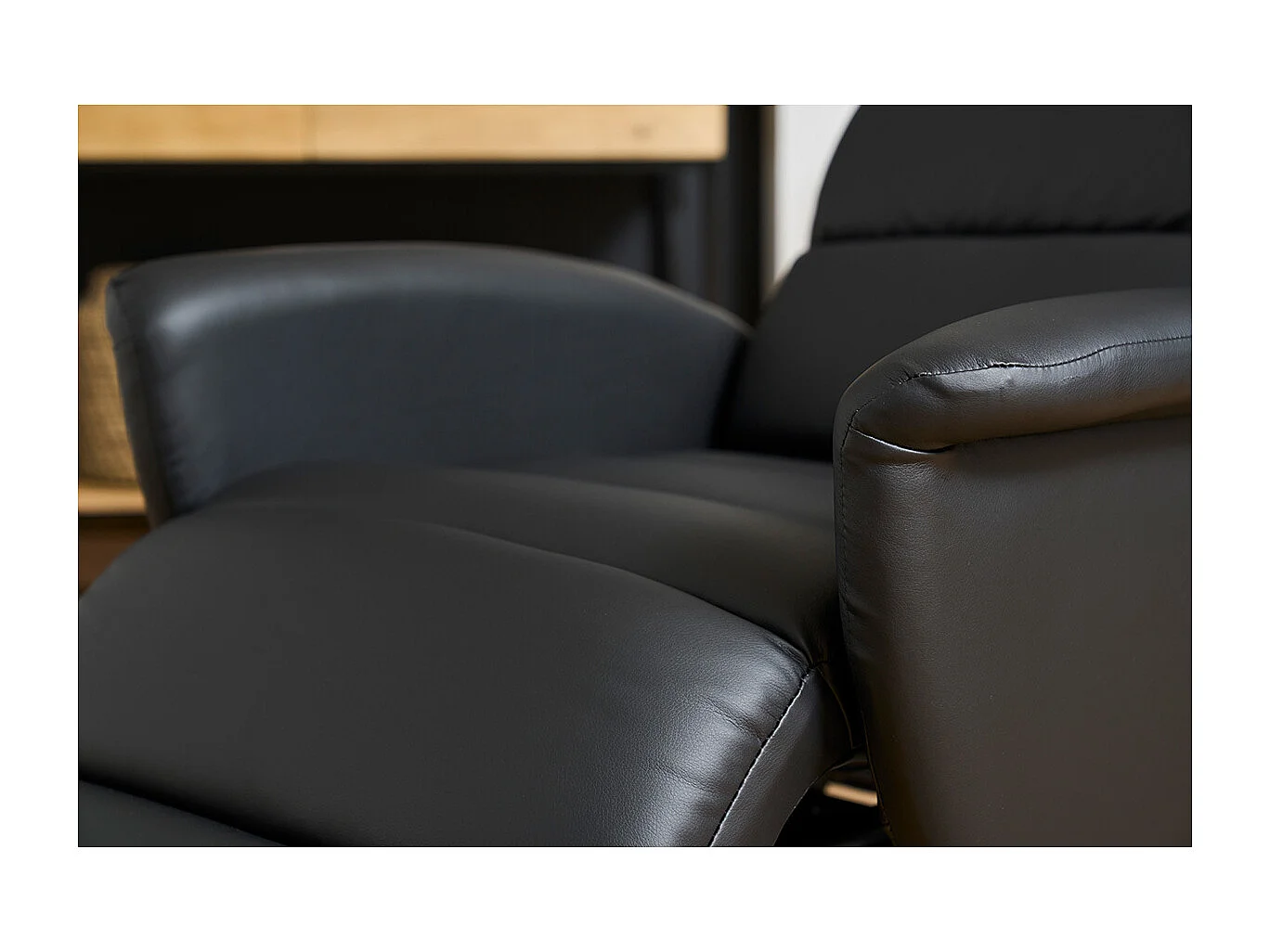 Relax-Sessel manuell verstellbar Schwarz NELSON