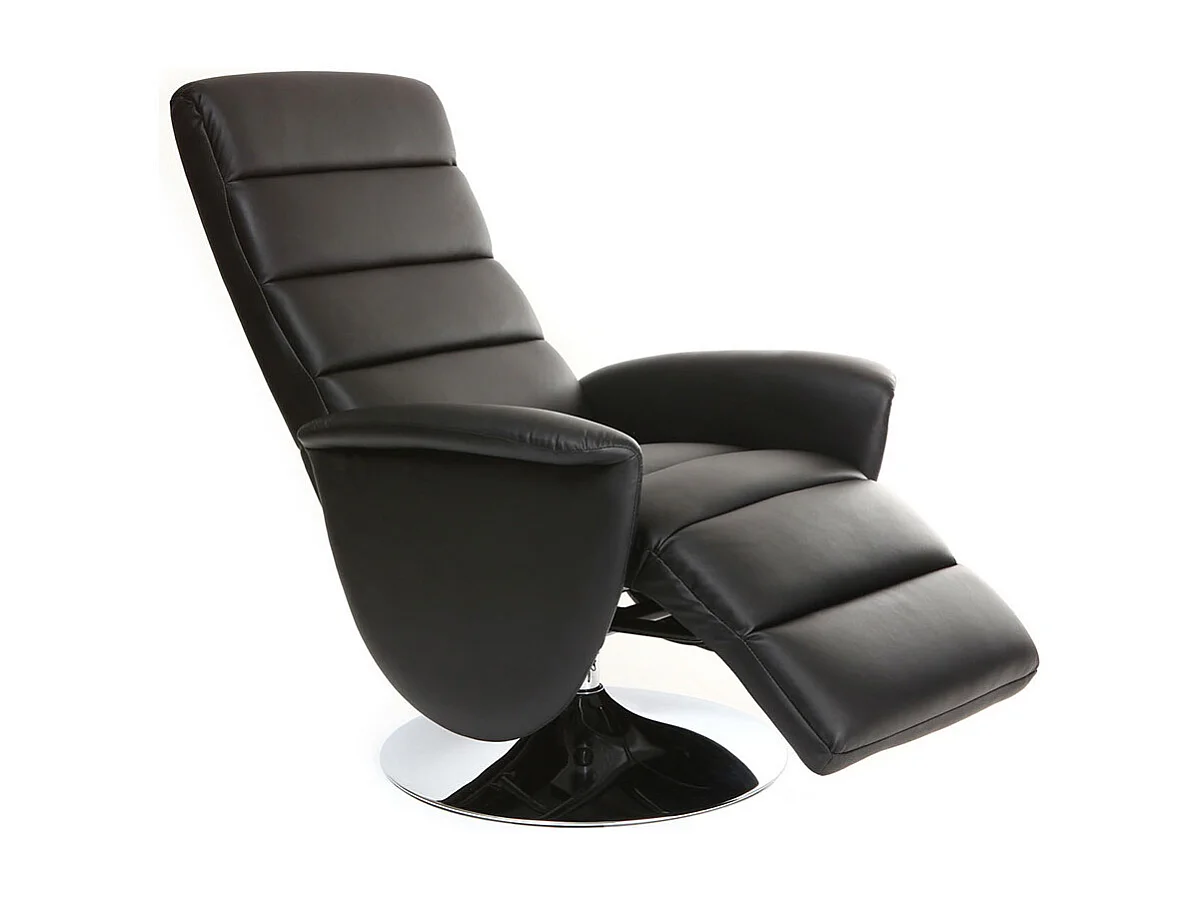 Relax-Sessel manuell verstellbar Schwarz NELSON