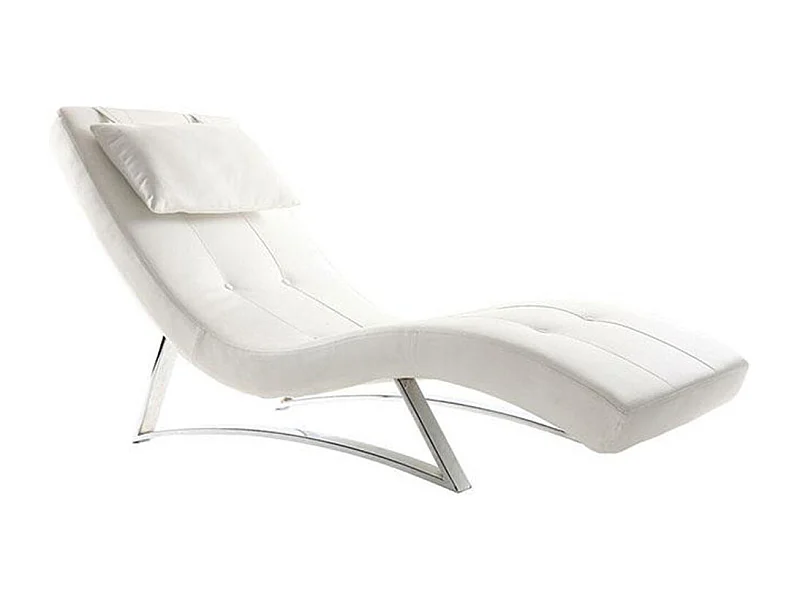 Chaise longue diseño blanco MONACO