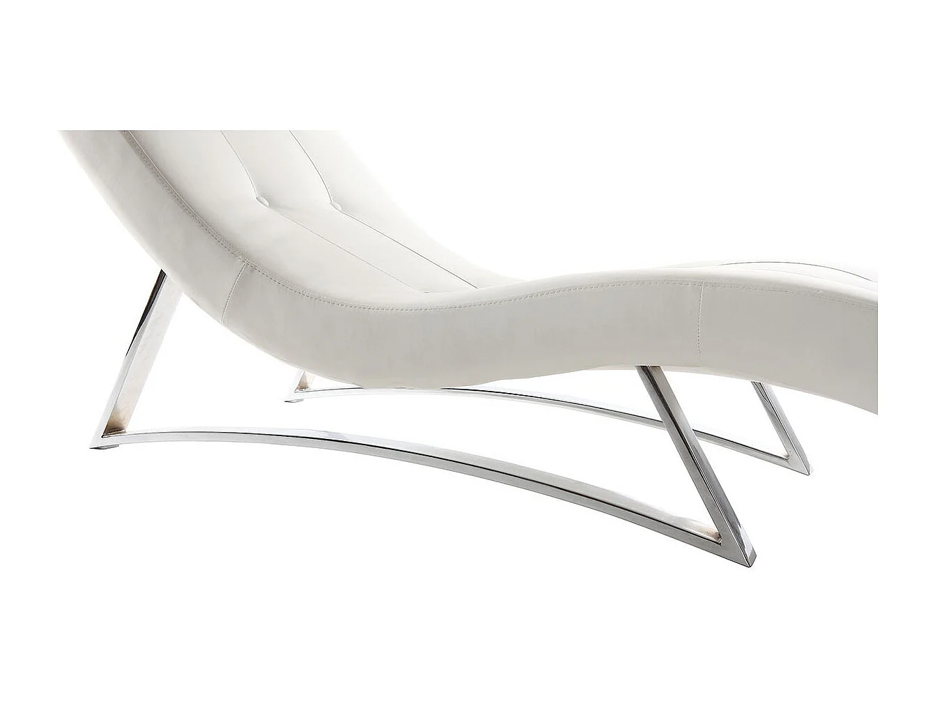 Chaise longue diseño blanco MONACO
