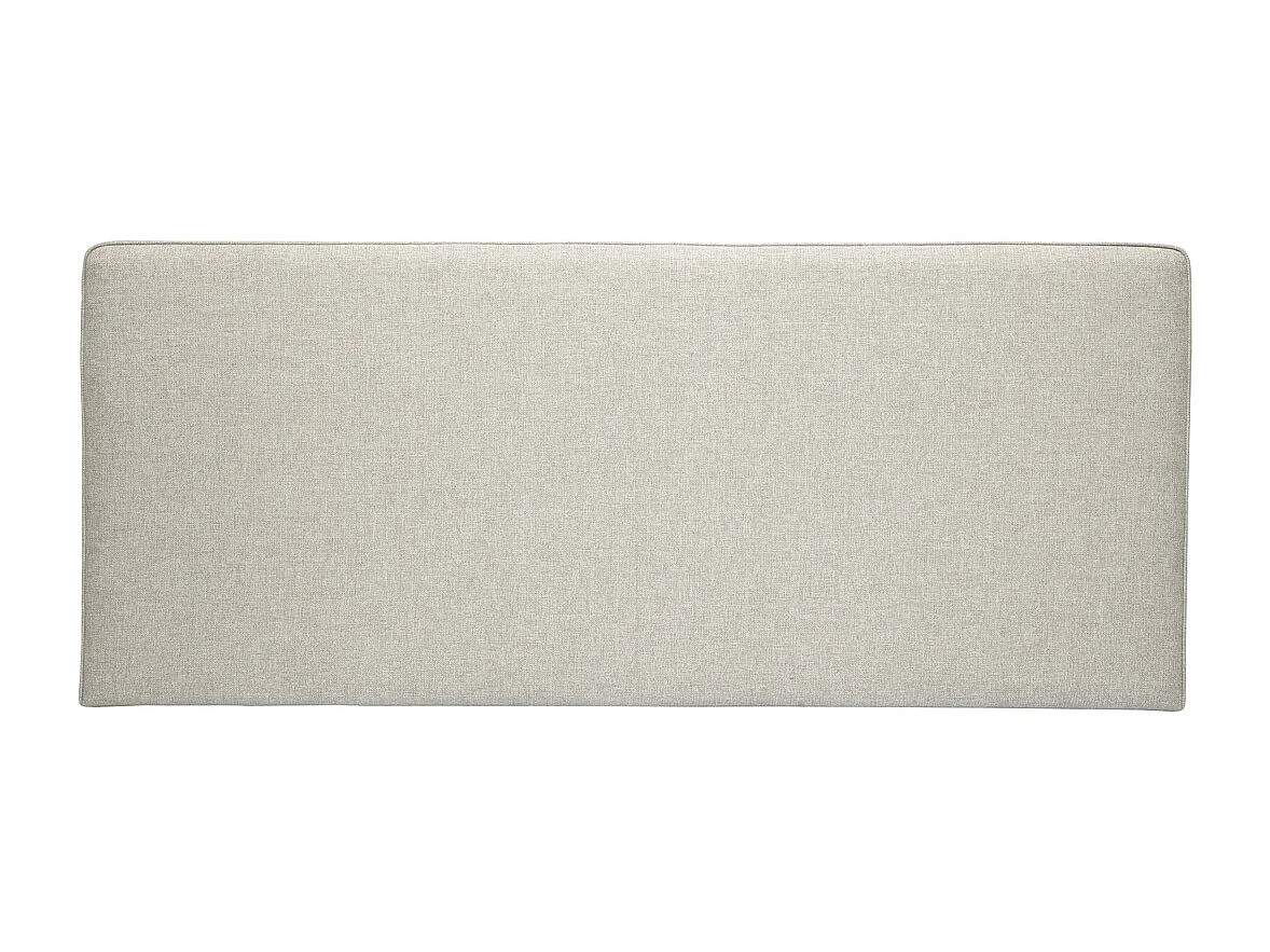 Bettkopfteil zum Aufhängen B180 cm beiger Stoff LILY