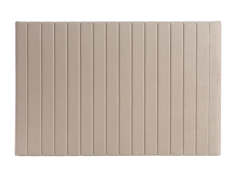 Beige-graues Samt-Kopfteil L170 cm NEHA