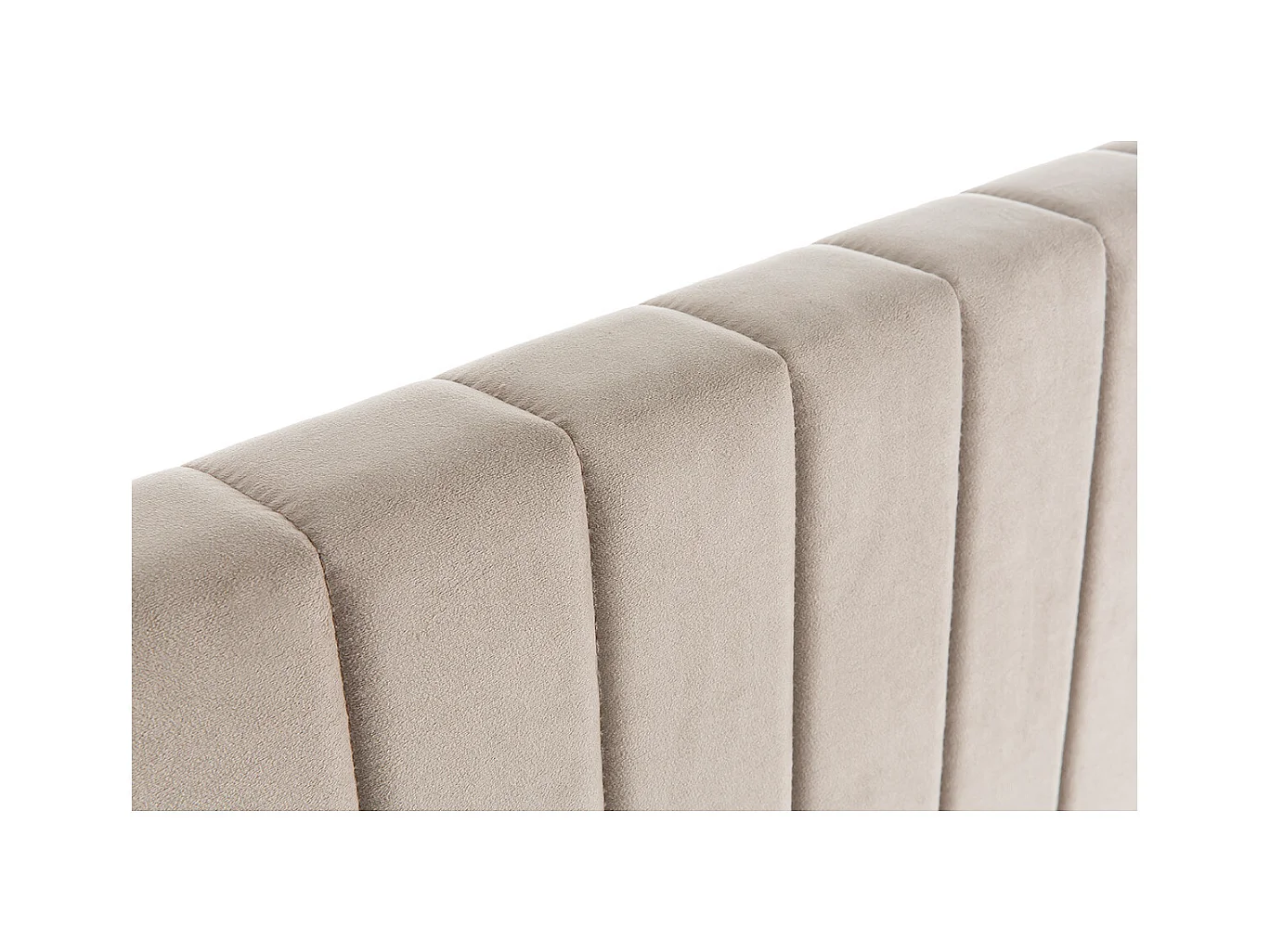 Tête de lit en tissu velours taupe L170 cm NEHA