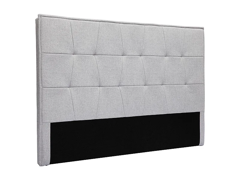 Tête de lit en tissu gris L170 cm SUKA