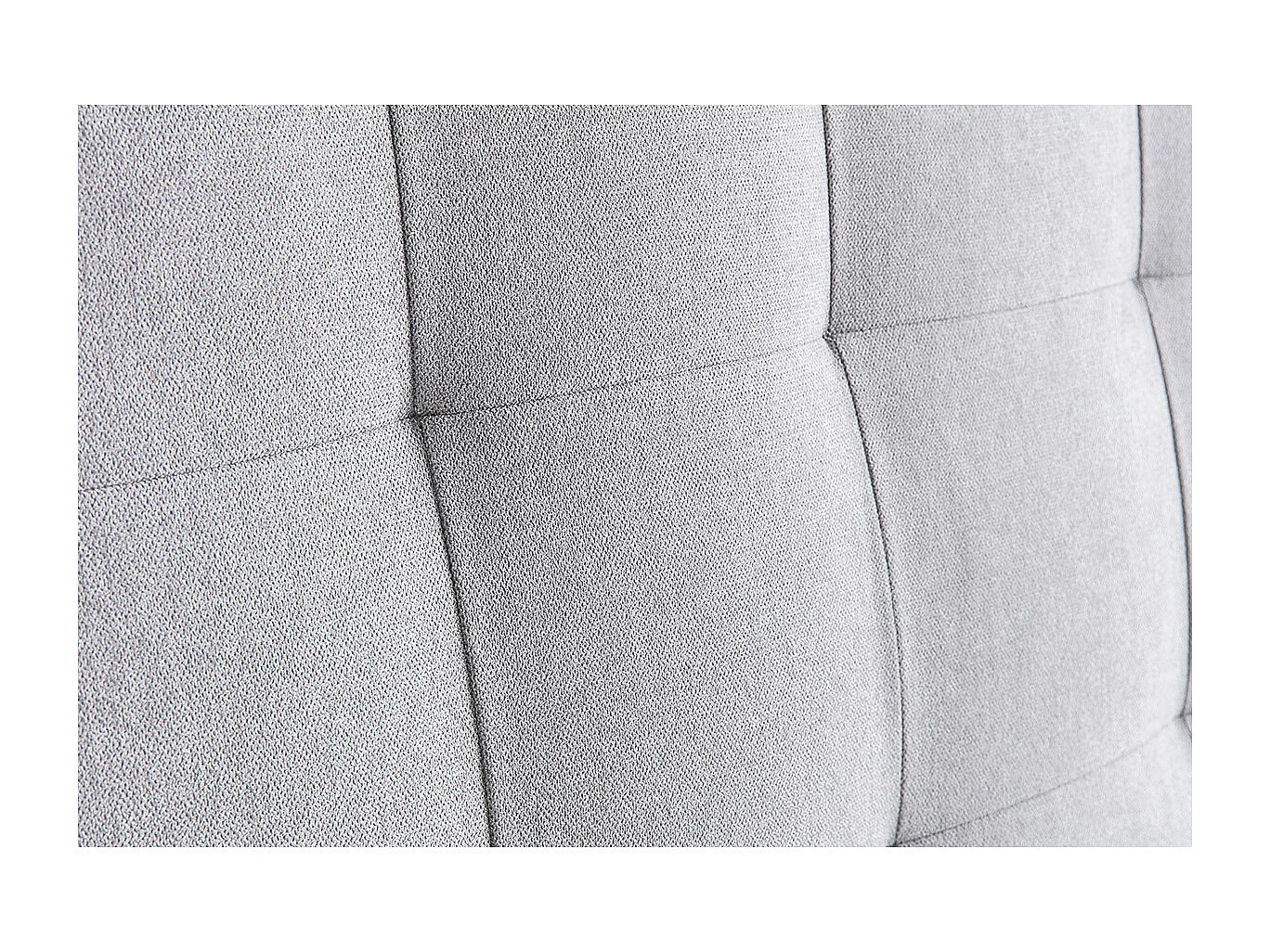 Bettkopfteil gepolstert grauer Stoff 160 cm HALCIONA
