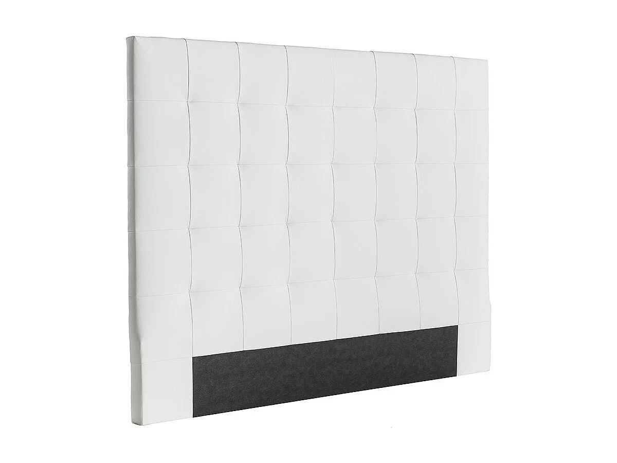 Testiera del letto imbottita bianca 160 cm HALCIONA