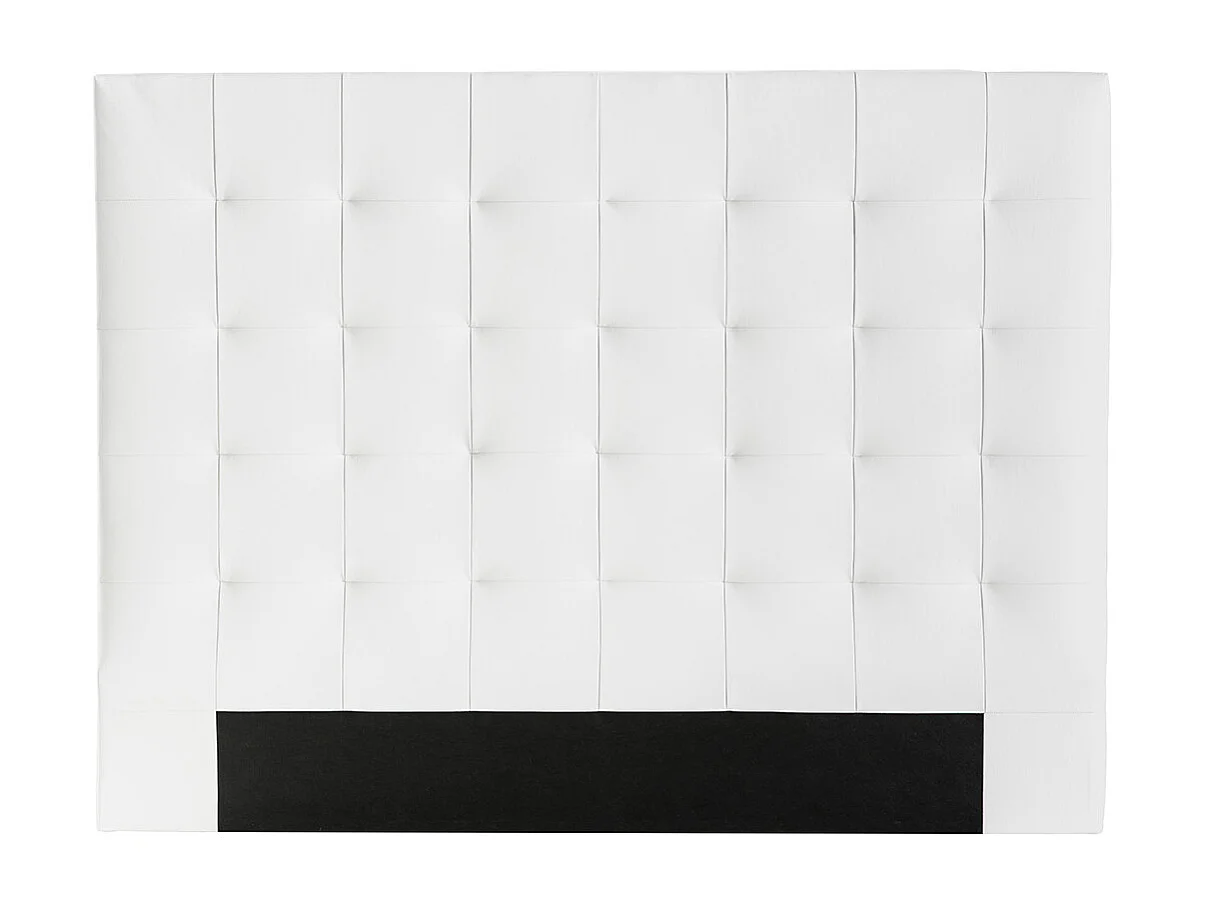 Testiera del letto imbottita bianca 160 cm HALCIONA