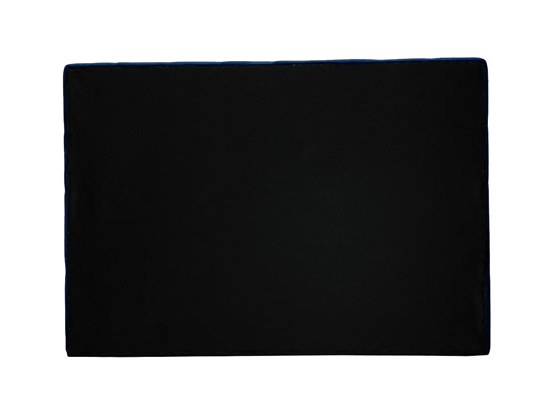 Tête de lit capitonnée en tissu velours bleu nuit L160 cm ENGUERRAND