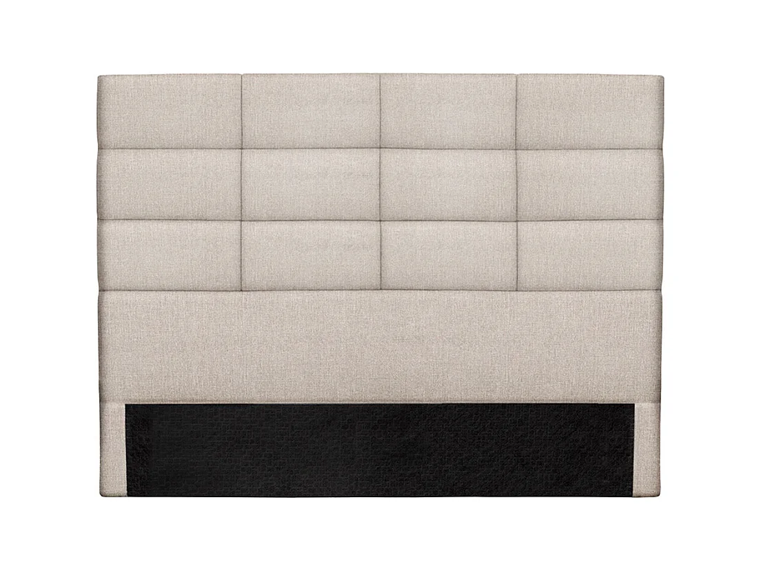 Cabecero moderno en tejido beige natural 160 cm ANATOLE