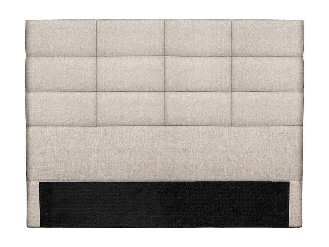 Cabecero moderno en tejido beige natural 160 cm ANATOLE