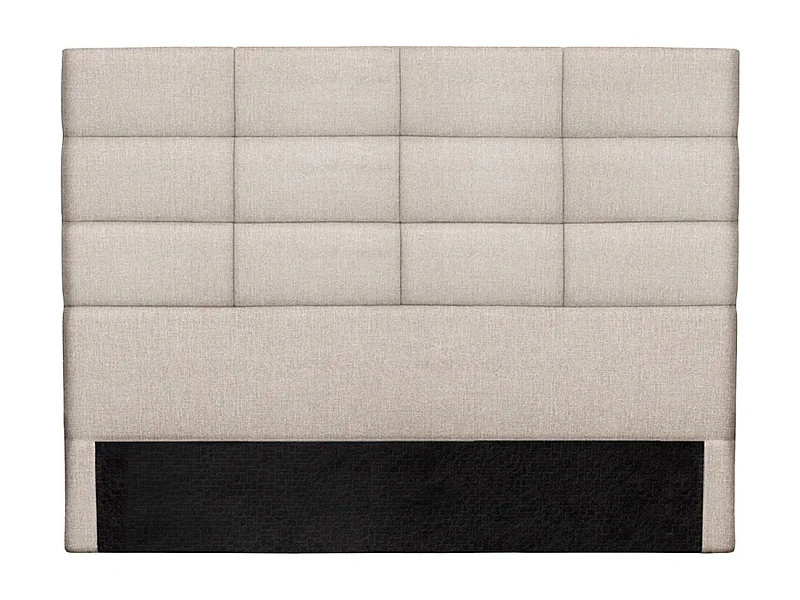Cabecero moderno en tejido beige natural 160 cm ANATOLE