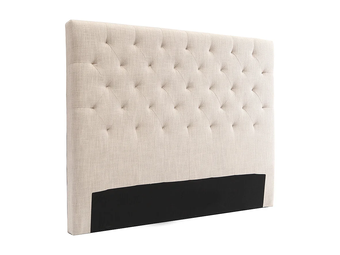 Tête de lit capitonnée en tissu naturel L160 cm ENGUERRAND