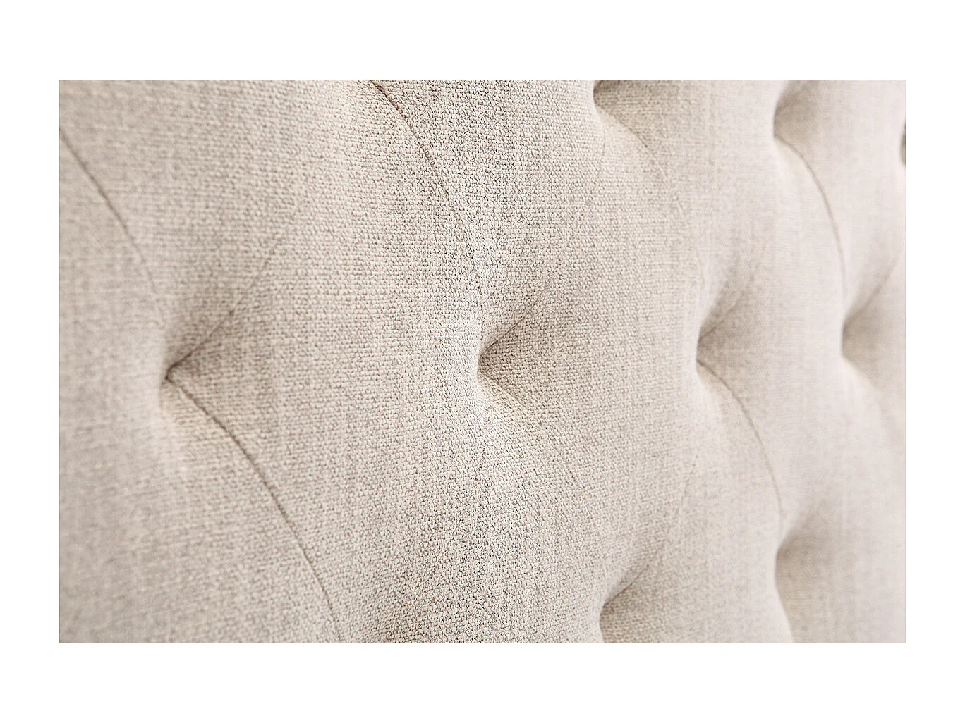 Tête de lit capitonnée en tissu naturel L160 cm ENGUERRAND